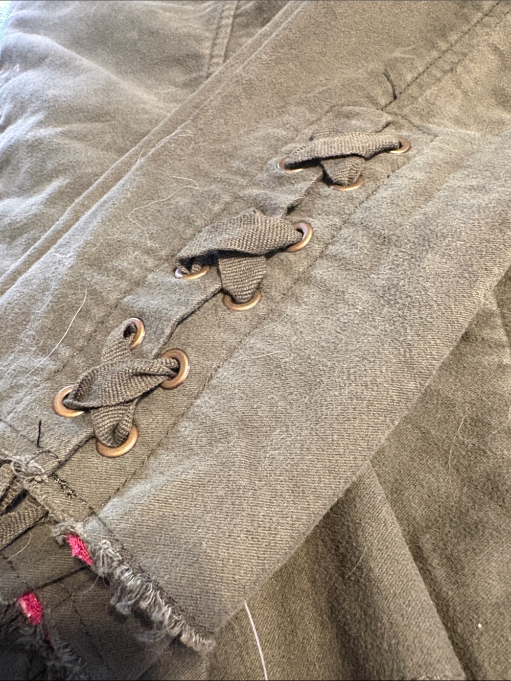 Free People Olive Green Ella Sergeant Jacket - Picture 2 of 12